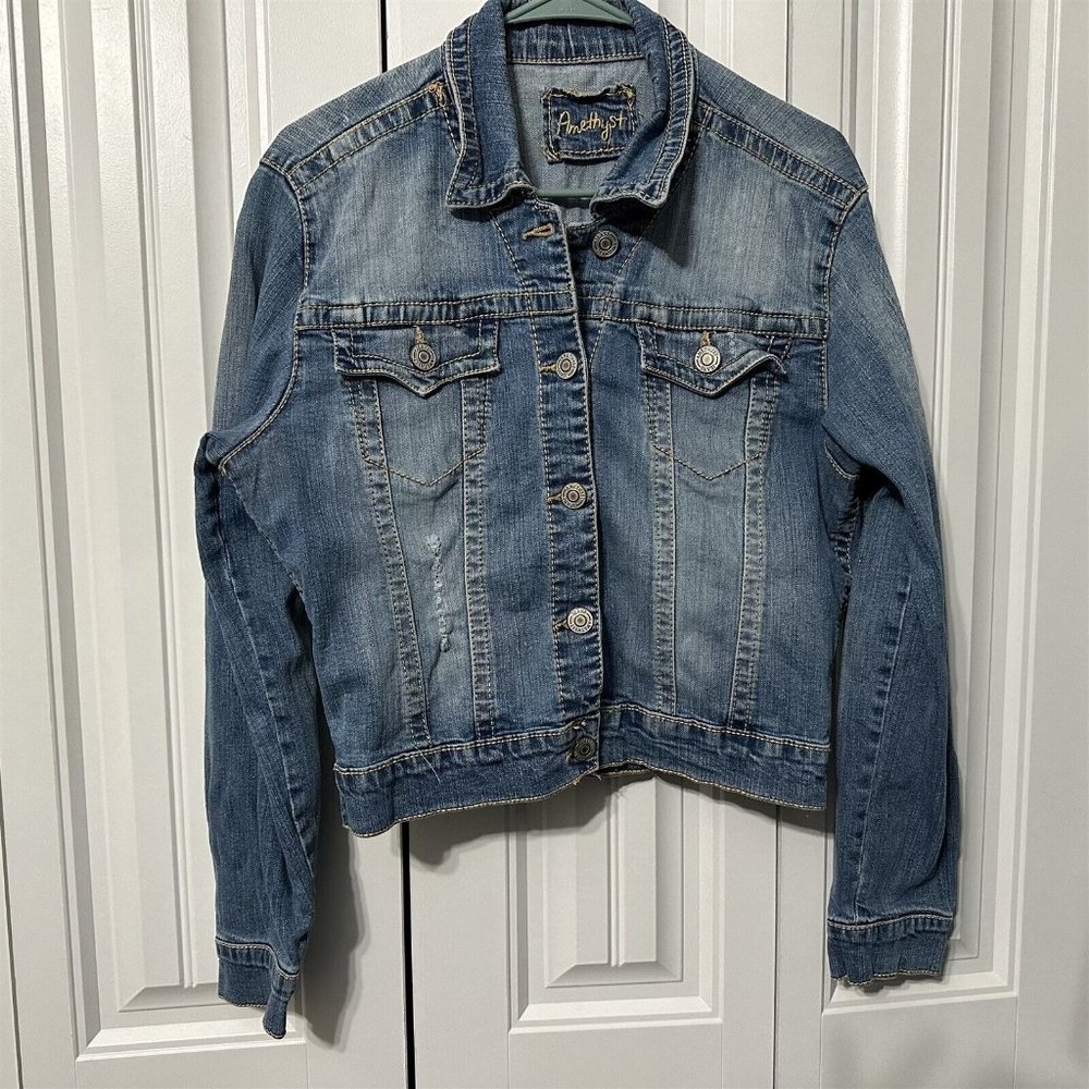 Amethyst Jean Jacket XL Distressed